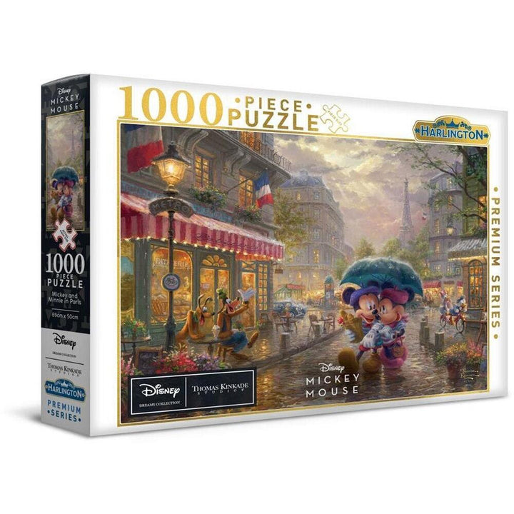 image1_1000pc Thomas Kinkade Mickey/Minnie In Paris Puzzle