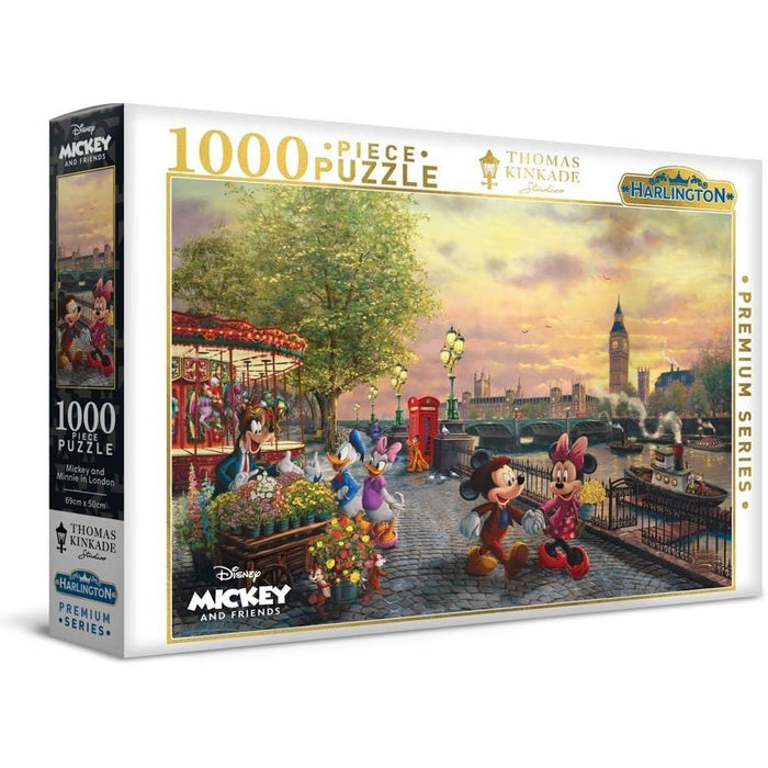 1000pc Kinkade Mickey & Minnie London Puzzle