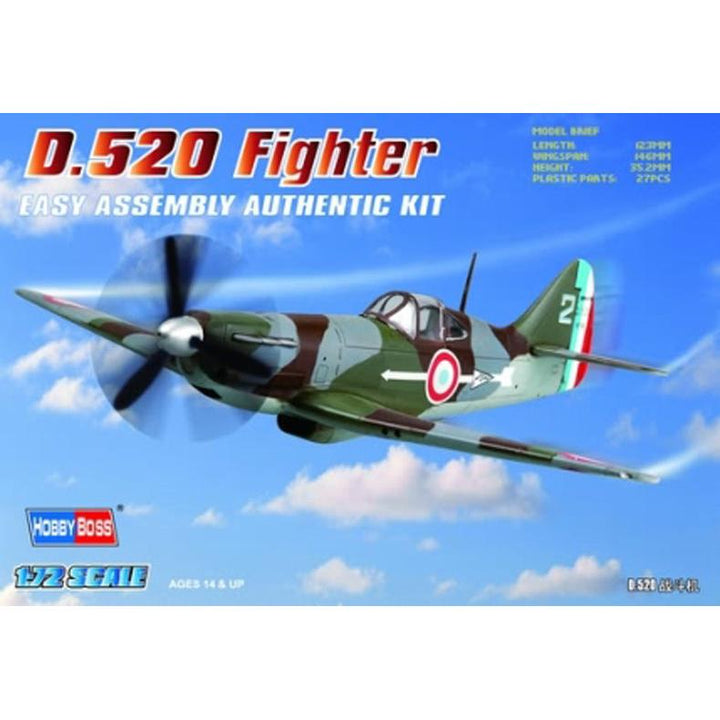 1/72 French D.520 Fighter Plastic Model Kit