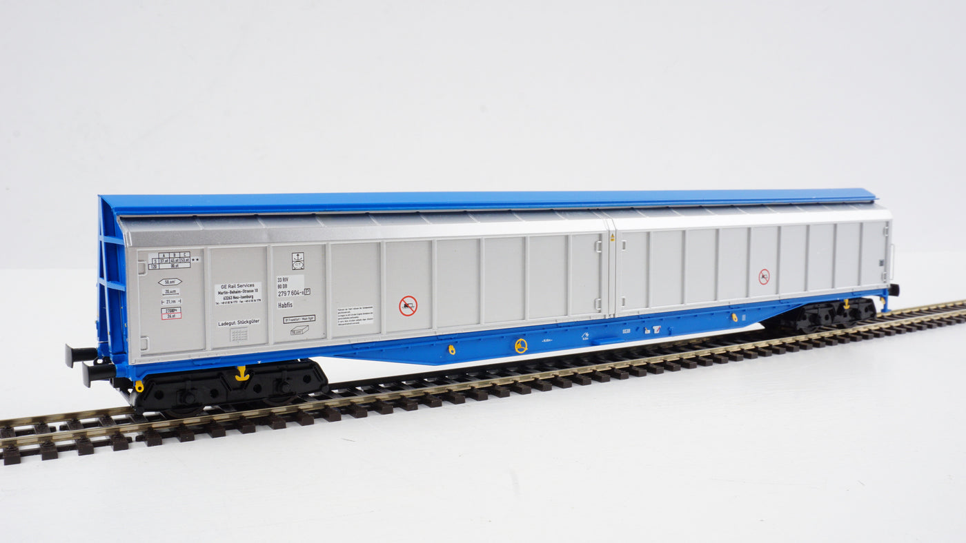 OO Cargowaggon Silver/Blue 2797 604