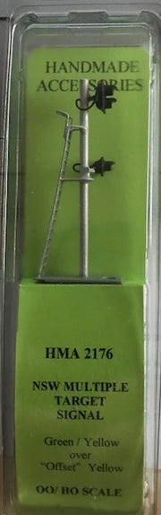 HO NSW 2 Aspect Green/Yellow with Yellow Target Offset Arm Signal