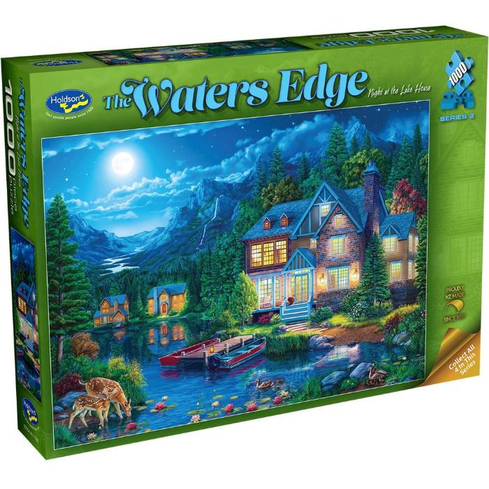 1000pc Water's Edge 2 Lake House Jigsaw Puzzle
