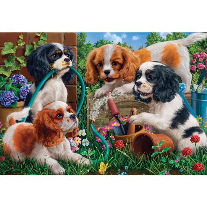 300pc XL Gallery 10 Puppies Jigsaw Puzzle