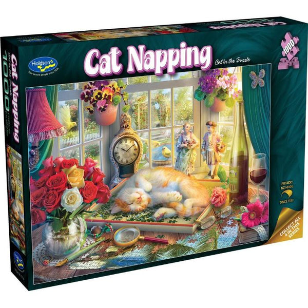 1000pc Cat Napping Cat In The Puzzle