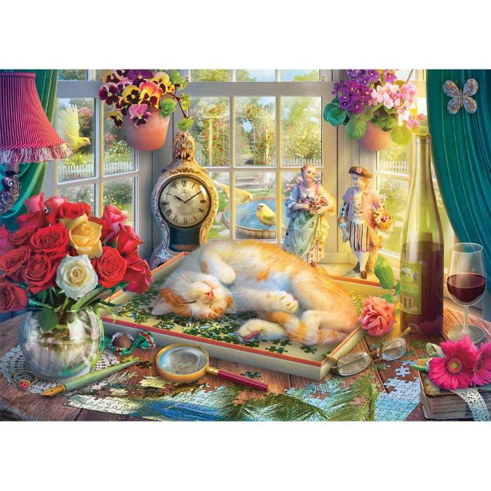 1000pc Cat Napping Cat In The Puzzle