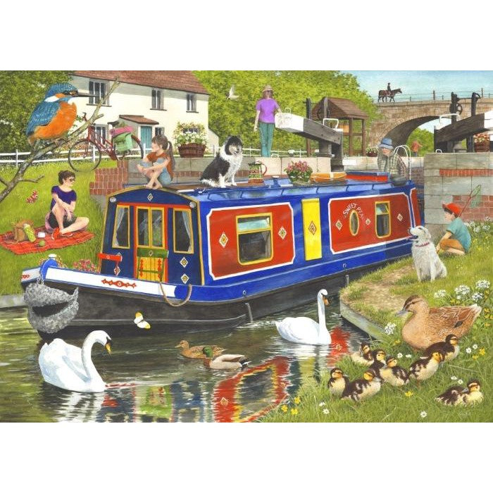 1000pc Weekend Away Narrow boat Jigsaw Puzzle