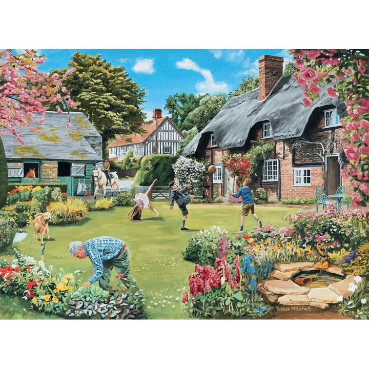 image2_1000pc Village Kids Cottage Garden Puzzle