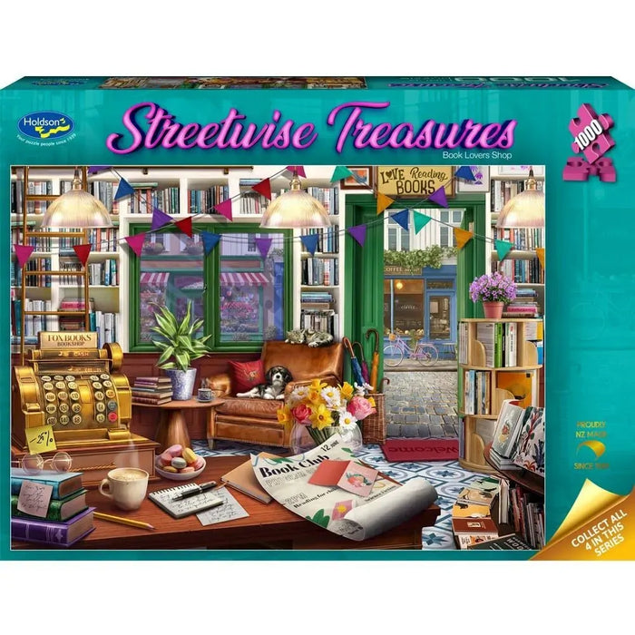 1000pc Streetwise Treasures Book Lovers Shop Puzzle