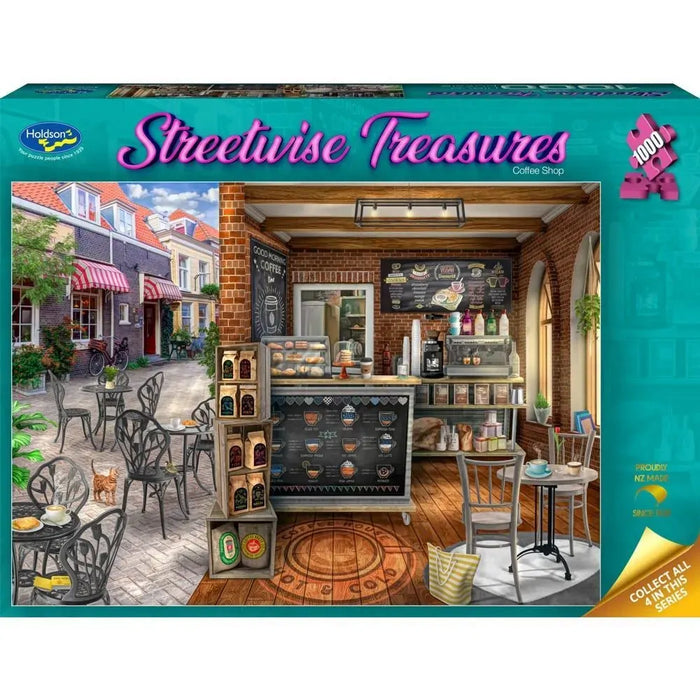 1000pc Streetwise Treasures Coffee Shop Puzzle