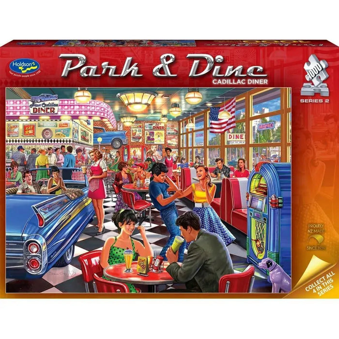 1000pc Park & Dine S2 Cadillac Diner Puzzle