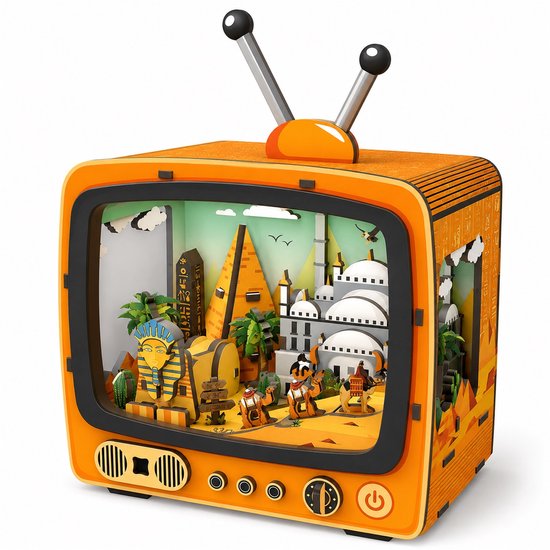 3D Wooden Puzzle My City Discover the Pyramids TV (LED)