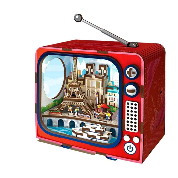 3D Wooden Puzzle My City Street View of Paris TV (LED)