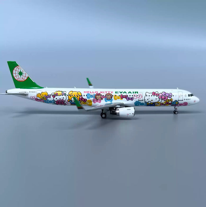 1/400 EVA Air Airbus A321-211/WL B-16207 N/C 2016 Hello Kitty Friendship Bow
