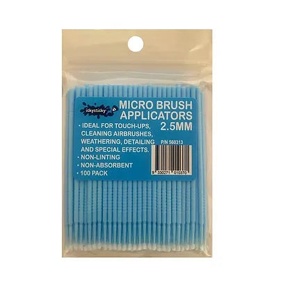 Micro Brush Applicators 2.5mm 100PK