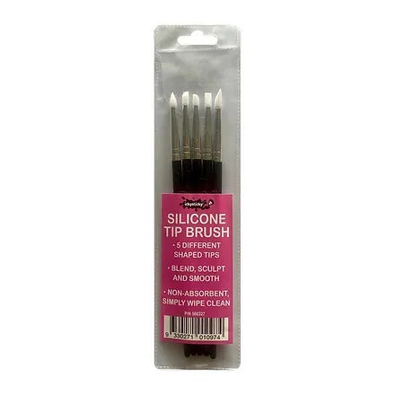 Silicone Tip Brushes 5pk