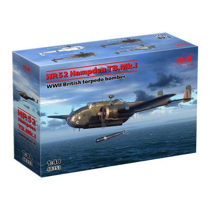 1/48 Hp.52 Hampden Tb.Mk.I Wwii British Torpedo Bomber