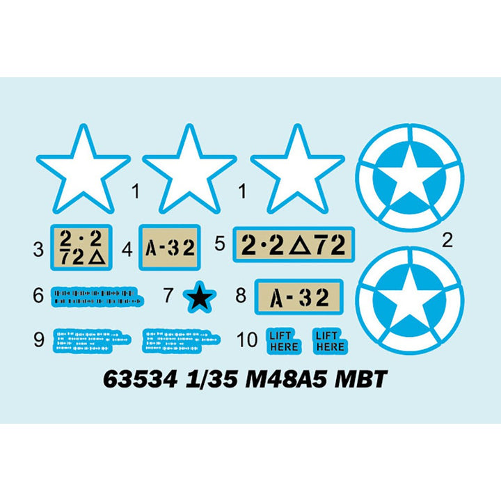 1/35 M48A5 MBT Plastic Model Kit_3