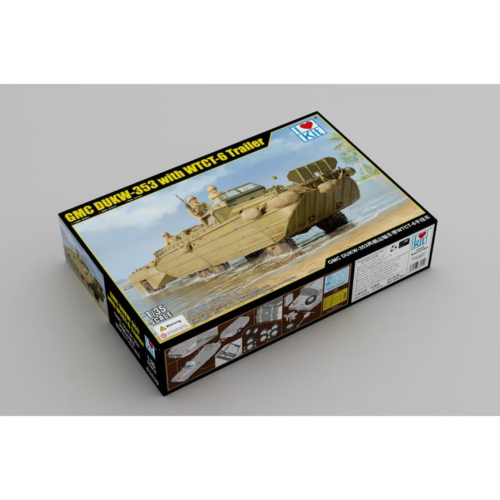 1/35 GMC DUKW-353 with WTCT-6 Trailer Plastic Model Kit_2