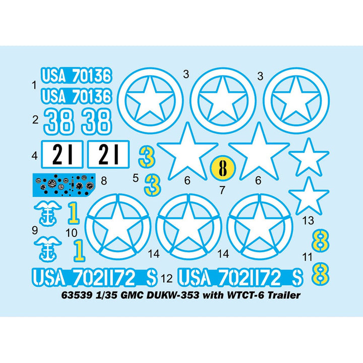 1/35 GMC DUKW-353 with WTCT-6 Trailer Plastic Model Kit_3