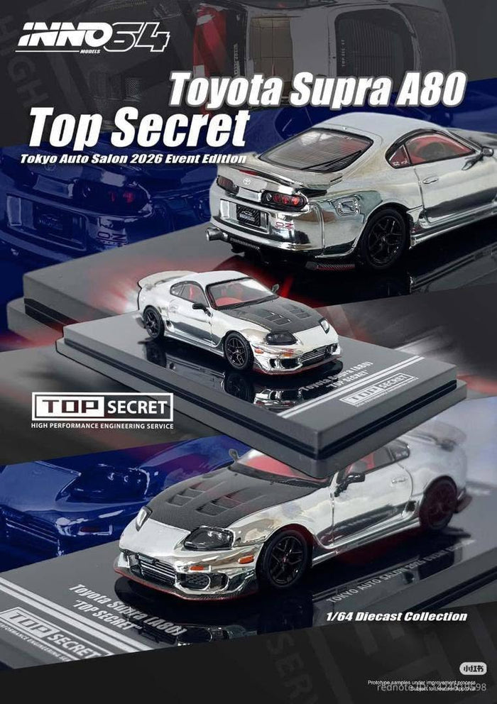 1/64 Toyota Supra A80 Top Secret Tokyo Auto Salon 2026 Event Edition