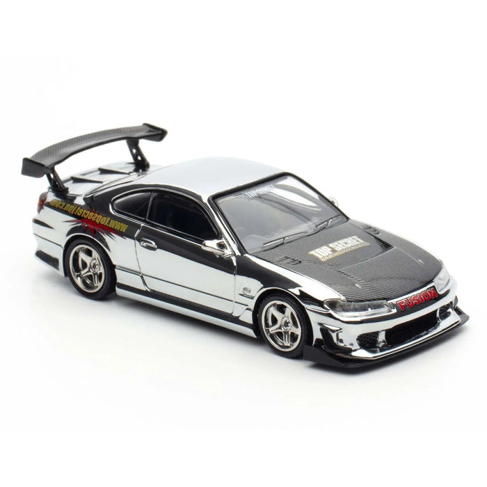 1/64 Nissan Silvia S15 Top Secret Chrome Silver TASKL25