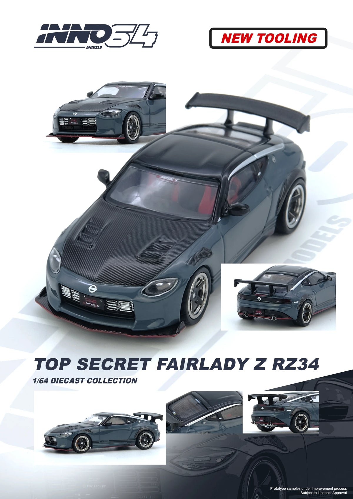 Inno64 1/64 Top Secret Fairlady Z RZ34 Stealth Grey – Hobbyco