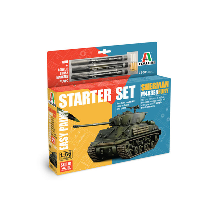 1/56 M4A3E8 Sherman Fury Starter Set