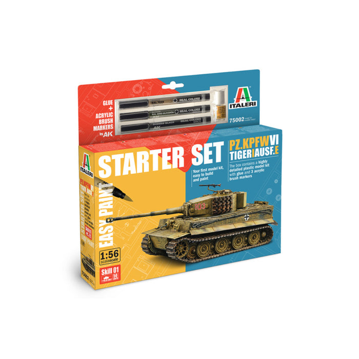 1/56 Panzerkampfwagen VI Tiger I Ausf. E Starter Set