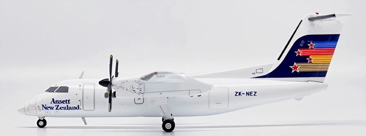 1/200 Ansett New Zealand Bombardier Dash8-Q100 Reg: ZK-NEZ with Stand