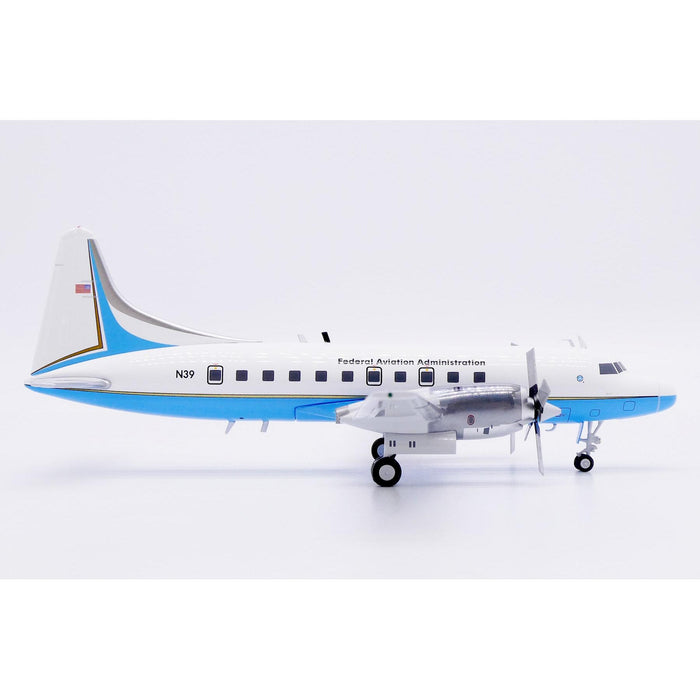 1/200 Federal Aviation Administration Convair CV-580 Reg: N39 with Stand
