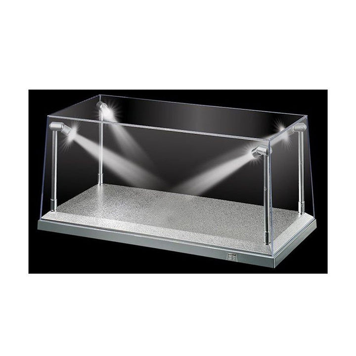 image1_1/18 Silver LED Display Case (L) 35.5cm x (W) 15.6cm x (H) 16cm