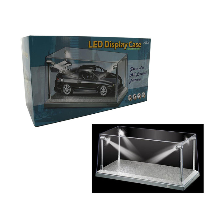 image2_1/18 Silver LED Display Case (L) 35.5cm x (W) 15.6cm x (H) 16cm