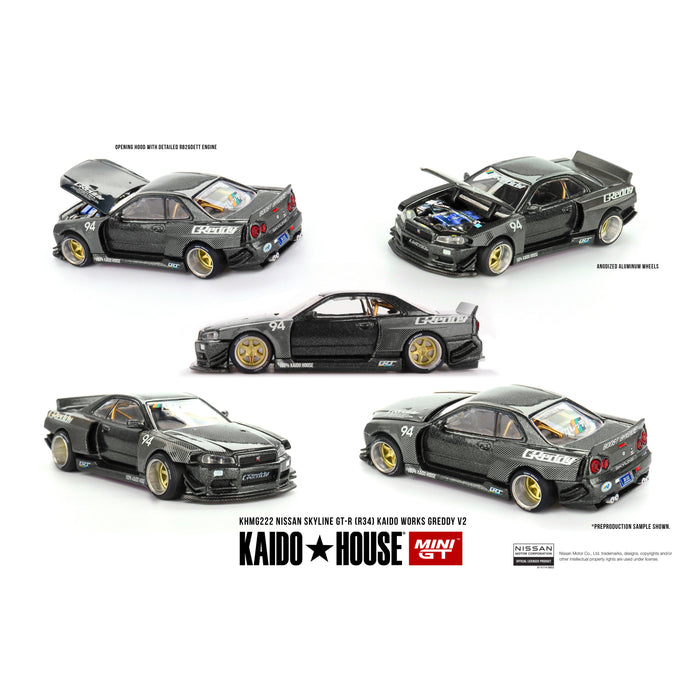 1/64 Nissan Skyline GT-R (R34) Kaido Works GReddy V2