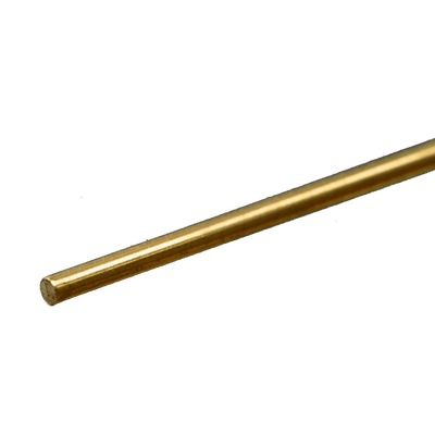 Round Brass Rod: 3/32 OD x 12 Long (1 Piece)