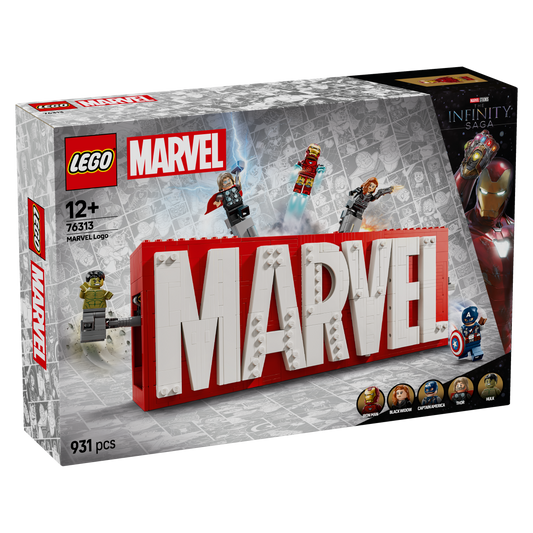 MARVEL Logo & Minifigures