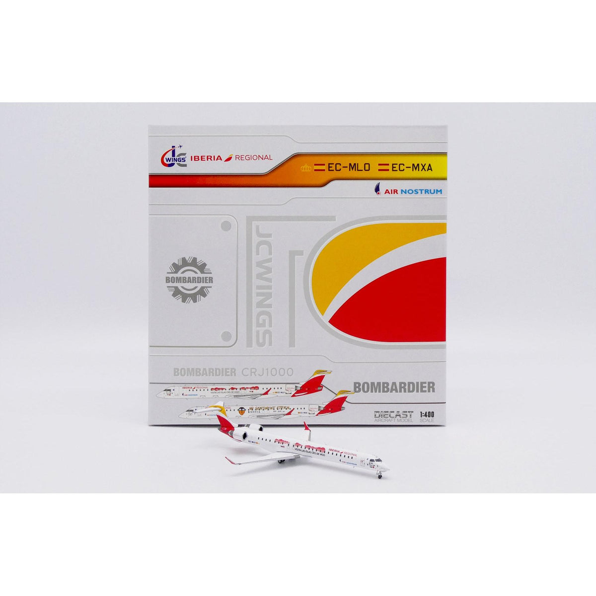 1/400 Iberia Regional (Air Nostrum) Bombardier CRJ-1000ER "Visita Vigo" Reg: EC-MLO with Antenna