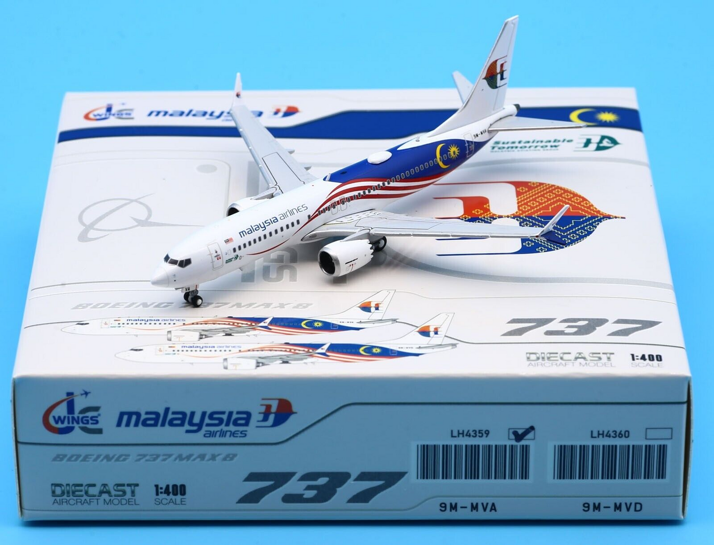 1/400 Malaysia Airlines B737 MAX 8 9M-MVA