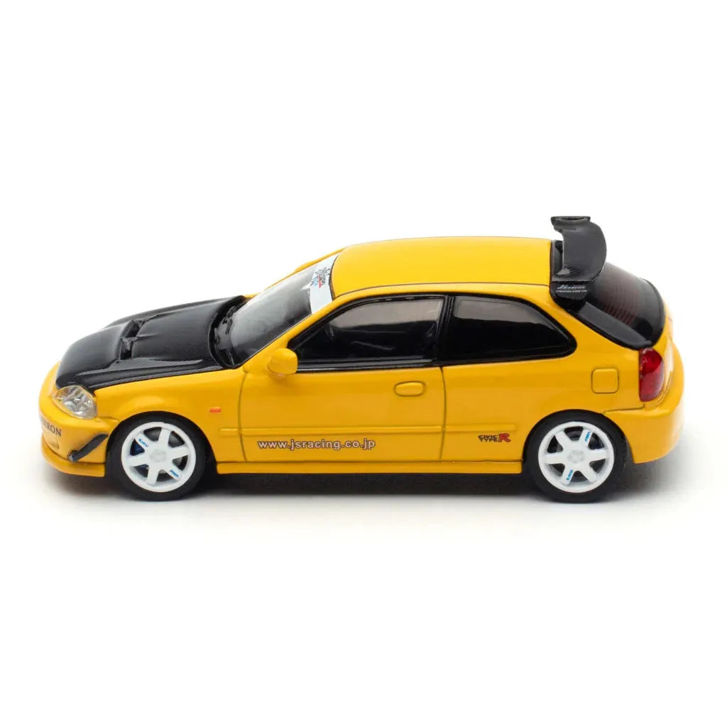1/64 Honda Civic Type R EK9 Jâ€™s Racing (Yellow)