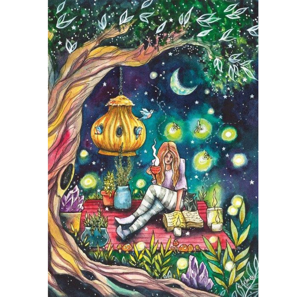 1000pc Boho Vibes Kat Fedora Puzzle