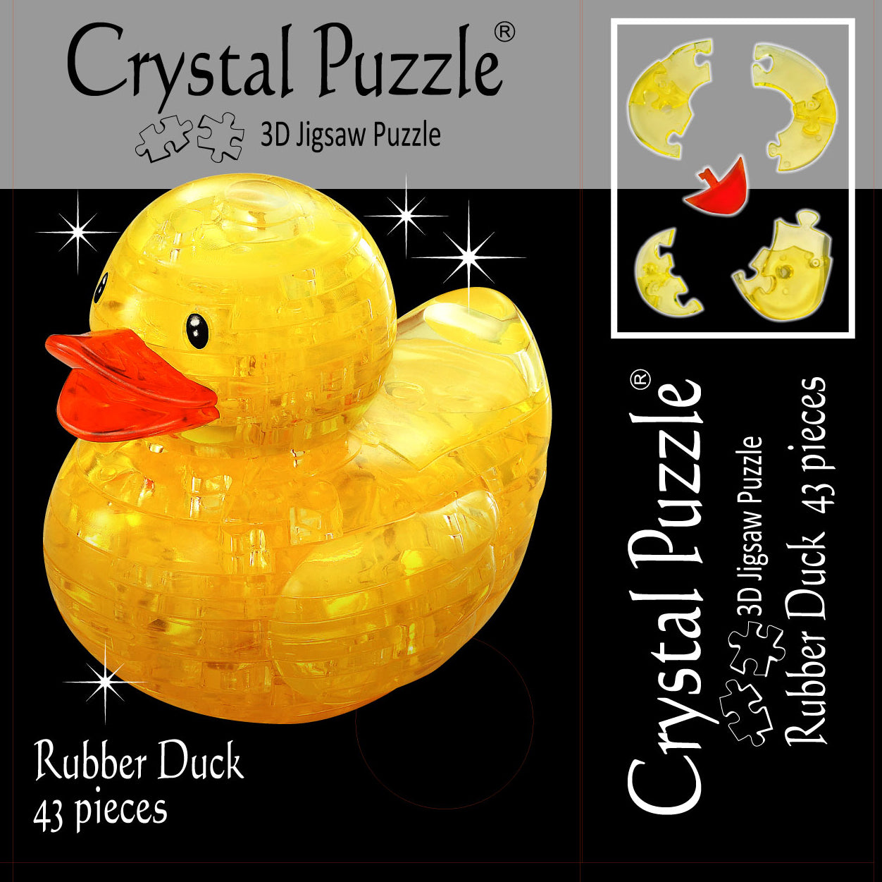 3D Rubber Duck Crystal Puzzle