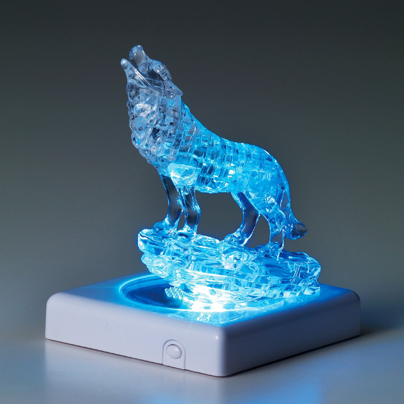 3D Silver Wolf Crystal Puzzle
