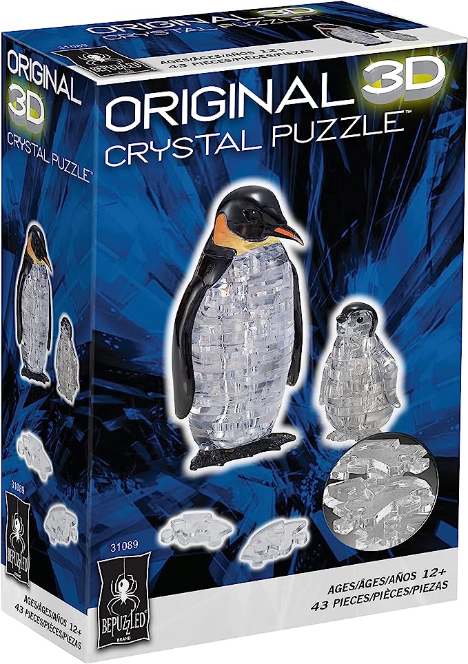 3D Crystal Puzzle: Penguins