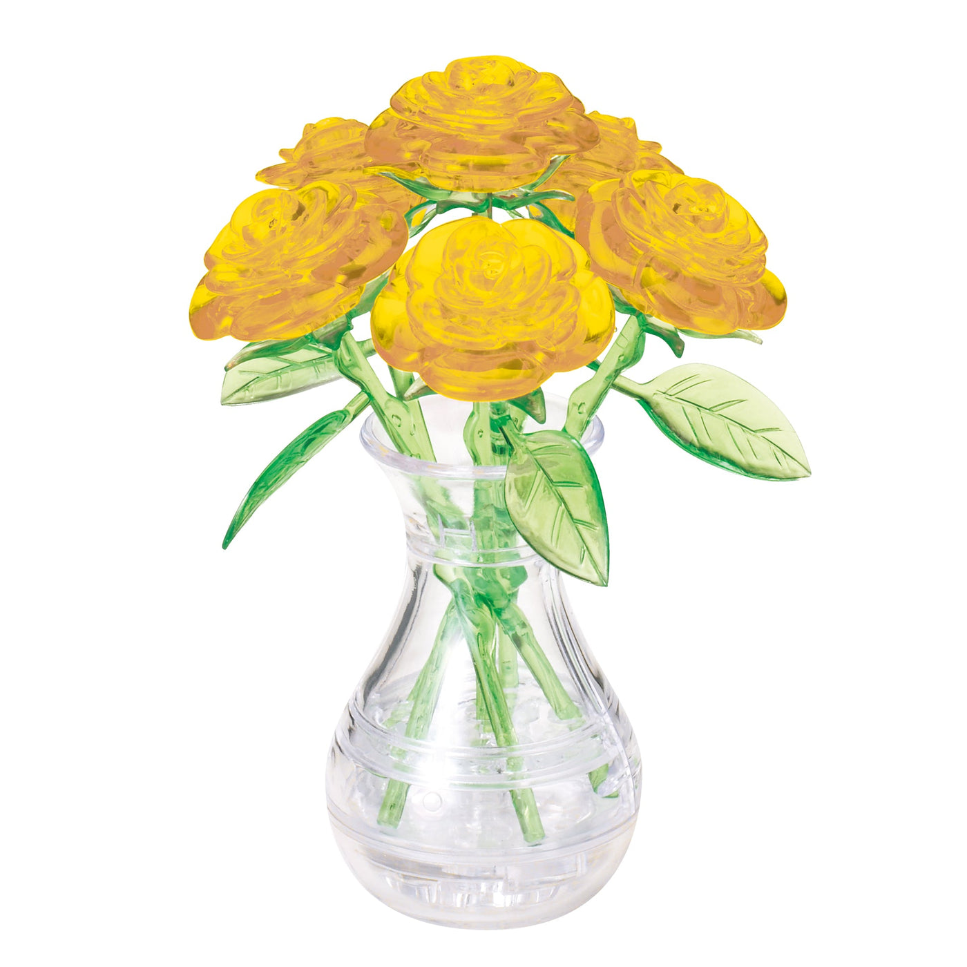 3D Yellow 6 Roses Crystal Puzzle_1