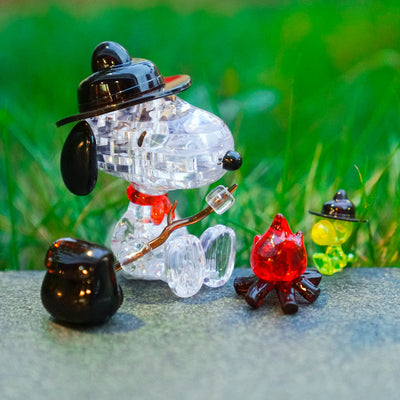 3D Snoopy Camping Crystal Puzzle_5