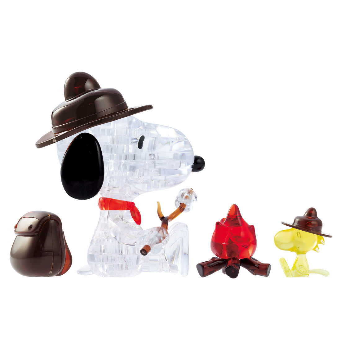 3D Snoopy Camping Crystal Puzzle_2