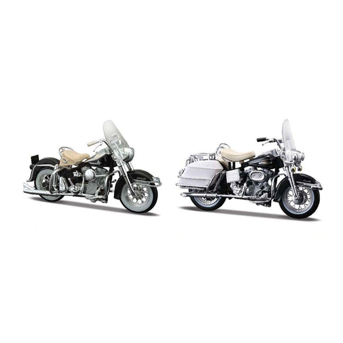 1/18 Harley Davidson Motorcycle Duos -Two pack Paired by Decade - 1960's