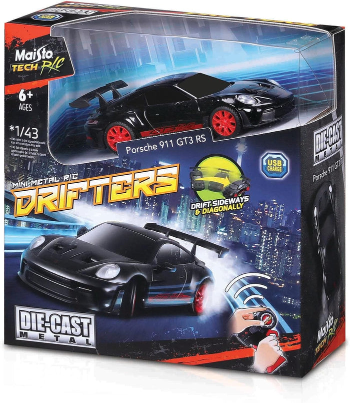 1/43 Mini Metal Drifters Porsche 911 GT3 RS Black