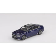 1/64 BMW i7 xDrive60 Tanzanite Blue Metallic (RHD)