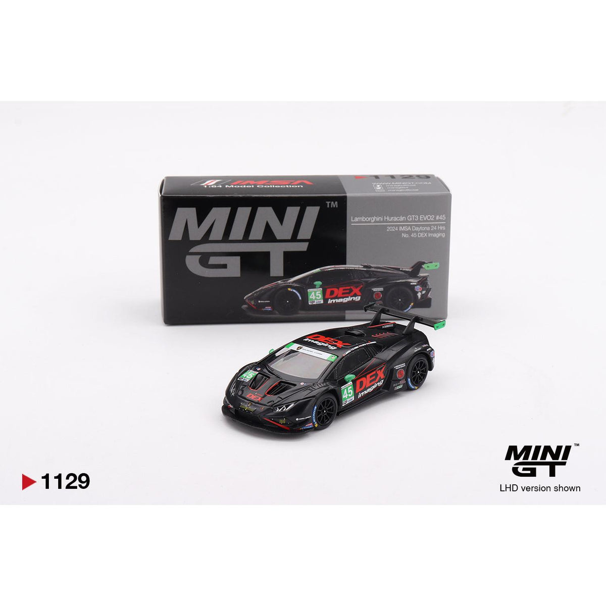 1/64 Lamborghini Huracan GT3 EVO2 #45 DEX Imaging 2024 IMSA Daytona 24 Hrs