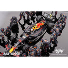 1/64 Red Bull RB18 S.Perez 2022 Abu Dhabi GP Pit Crew Set Ltd Ed. (Inc.Car)